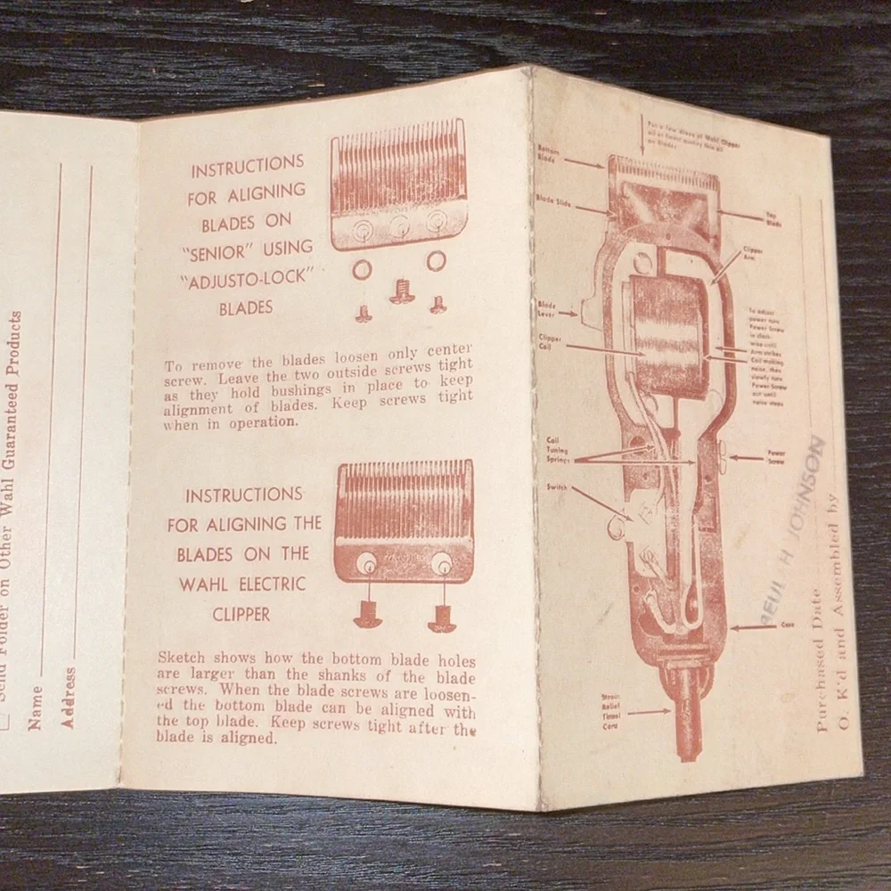 Vintage 1940-1950’s WAHL SUPER 89 TAPER Hair Clipper Set. - Picture 7 of 8